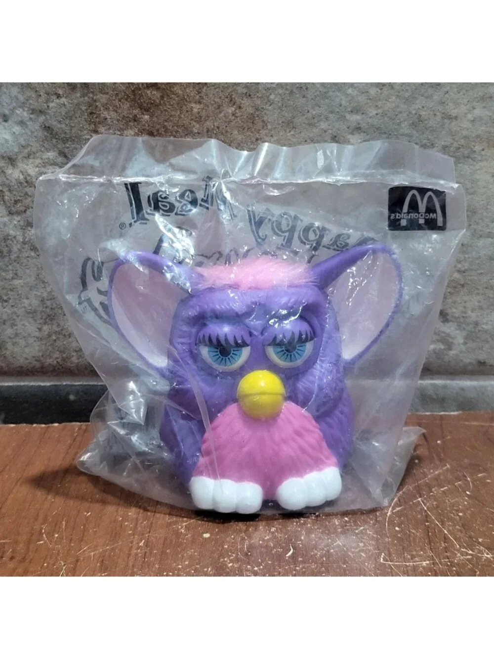 McDonalds Happy Meal Purple Pink Furby 1998 Sealed Original Plastic Packaging